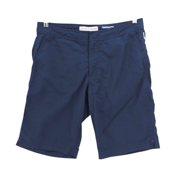ORLEBAR BROWN Shorts Swim Trunks Navy Blue Mesh Lining OB CLASSIC DANE Size 30
